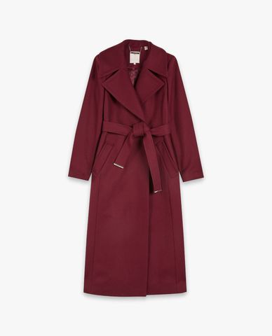  TED BAKER - Áo khoác nữ kiểu dáng dài phối thắt lưng Rosiech 