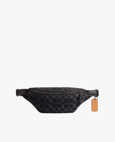  COACH - Túi bao tử nam phom hình thang phối hoạ tiết monogram 