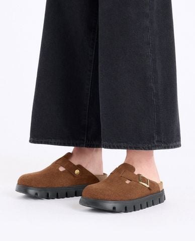  BIRKENSTOCK - Giày clog unisex Boston Chunky 