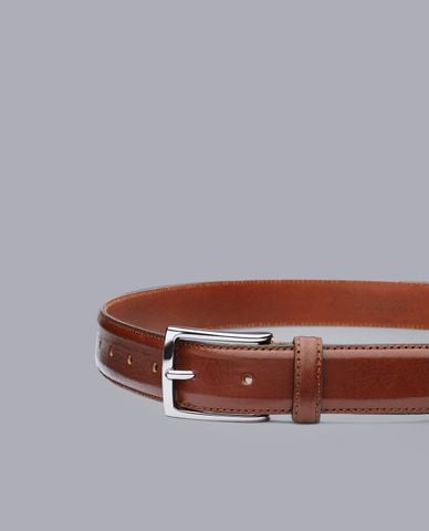  CHARLES TYRWHITT - Thắt lưng nam bản vừa Leather Formal 