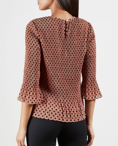  TED BAKER - Áo kiểu nữ cổ tròn tay loe Hellyn 