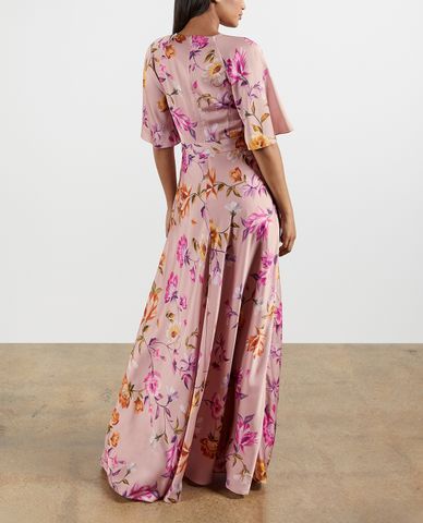  TED BAKER - Đầm maxi tay ngắn họa tiết hoa Medaa 