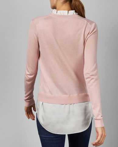  TED BAKER - Áo kiểu nữ Ilinaa Neck Mock 