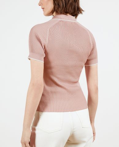  TED BAKER - Áo len nữ dệt kim cổ bẻ tay ngắn Jayydah 
