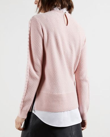  TED BAKER - Áo len nữ giả 2 lớp Teaggan 