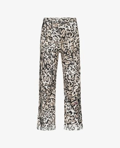  PINKO - Quần nữ ống đứng họa tiết da báo Tiglio 