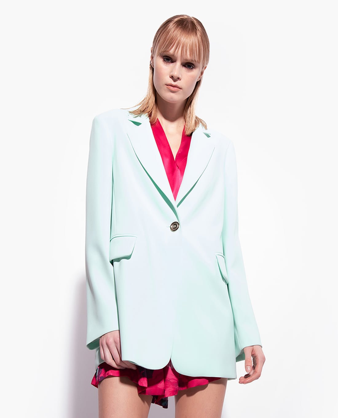 PINKO - Áo blazer nữ tay dài phối nút Gaeta