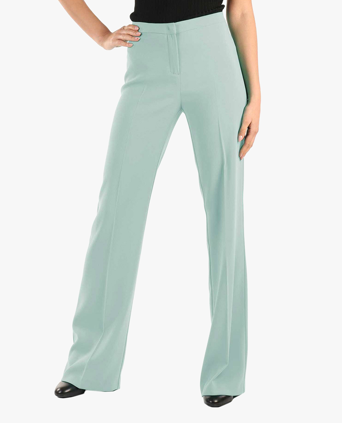 PINKO - Quần nữ ống loe lưng cao Hulka