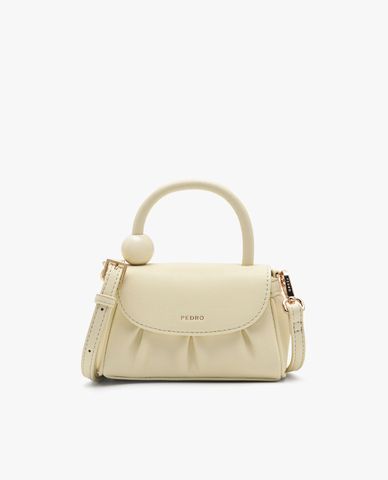  PEDRO - Túi đeo chéo nữ nắp gập mini xếp nếp thời trang 