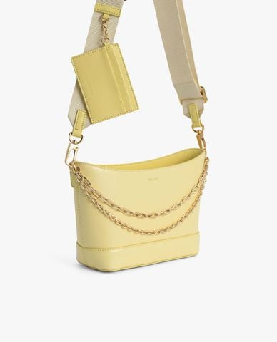  PEDRO - Túi đeo vai nữ hình thang phối dây xích 