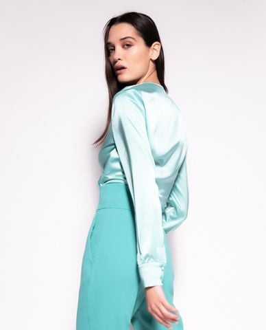  PINKO - Áo kiểu nữ cổ V tay dài Baradero 