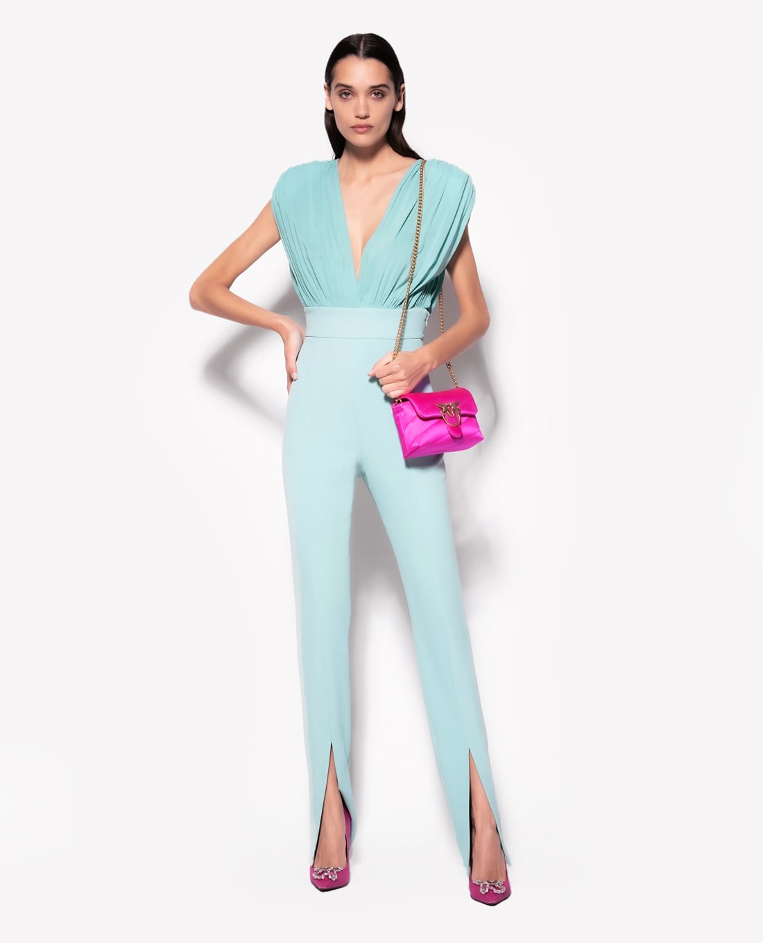 PINKO - Jumpsuits nữ cổ V không tay Travelin
