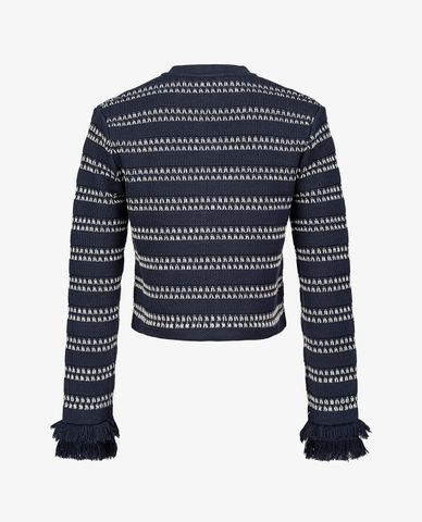  PINKO - Áo cardigan nữ cổ tròn tay dài phối nút cài Degana 