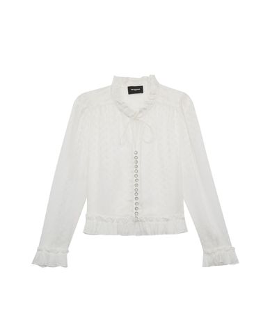  THE KOOPLES - Áo sơ mi nữ tay dài cổ nhún bèo Frills 