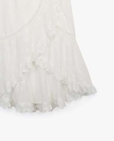  THE KOOPLES - Chân váy midi phối bèo nữ tính 