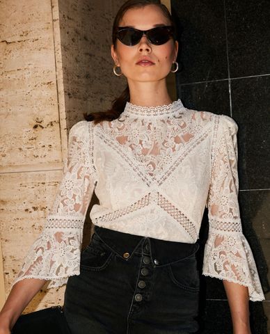  THE KOOPLES - Áo kiểu nữ cut laser thời trang 