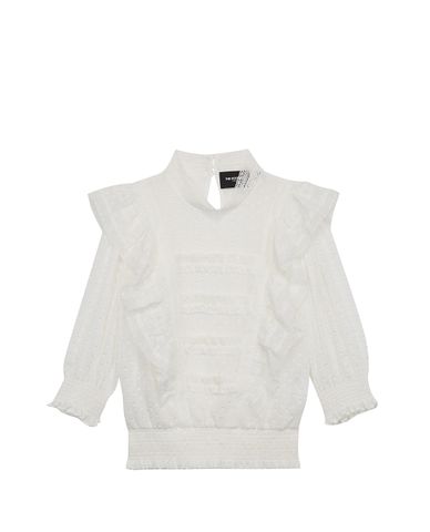  THE KOOPLES - Áo kiểu nữ viền bèo Lace And Ruffles 