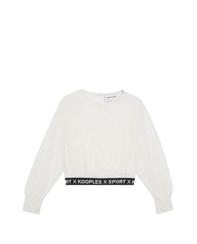  THE KOOPLES - Áo kiểu nữ tay dài Ecru Lace 