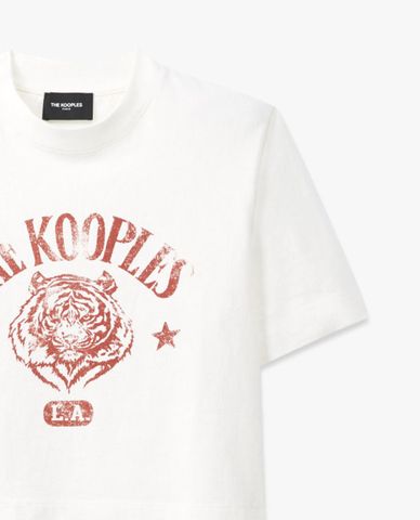  THE KOOPLES - Áo thun nữ ngắn tay phom croptop trẻ trung 