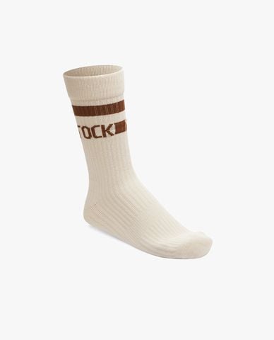  BIRKENSTOCK - Vớ unisex cổ cao phối sọc thời trang 