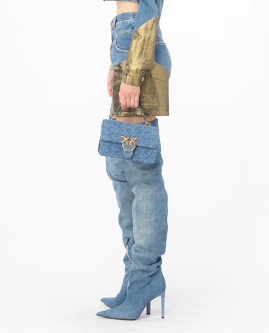  PINKO - Chân váy denim mini Alluvione 