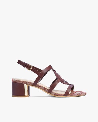  COACH - Giày cao gót quai ngang đế trụ thời trang Edina 