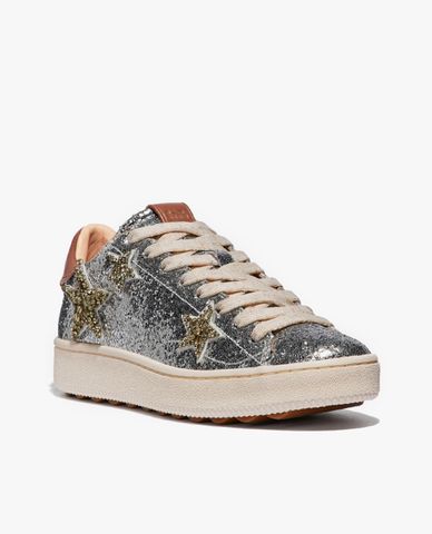  COACH - Giày sneaker nữ Glitter Lace Up 