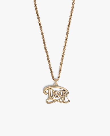  DSQUARED2 - Vòng cổ nam mắt xích phối logo cách điệu DSQ2 