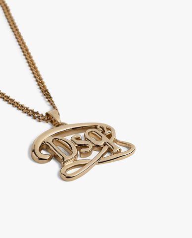  DSQUARED2 - Vòng cổ nam mắt xích phối logo cách điệu DSQ2 