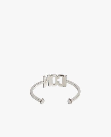  DSQUARED2 - Vòng đeo tay nữ dáng hở phối logo Icon Clubbing 