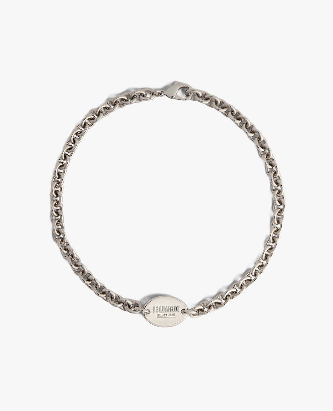 DSQUARED2 - Vòng cổ unisex mắt xích D2 Tag Chain