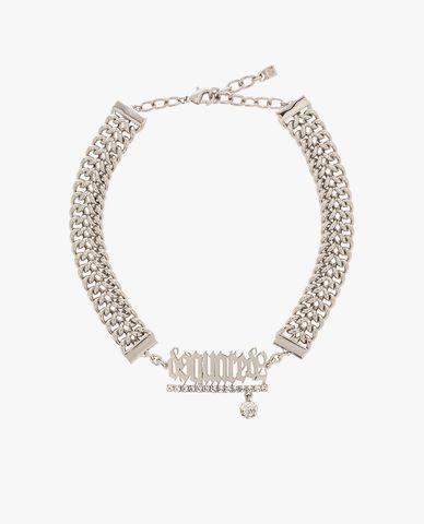  DSQUARED2 - Vòng cổ nam mắt xích đính đá cá tính 