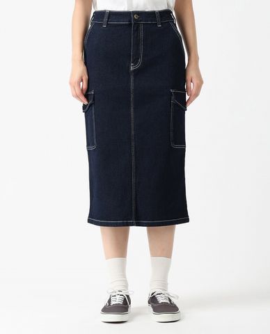  DICKIES - Chân váy denim phom chữ A phối túi 