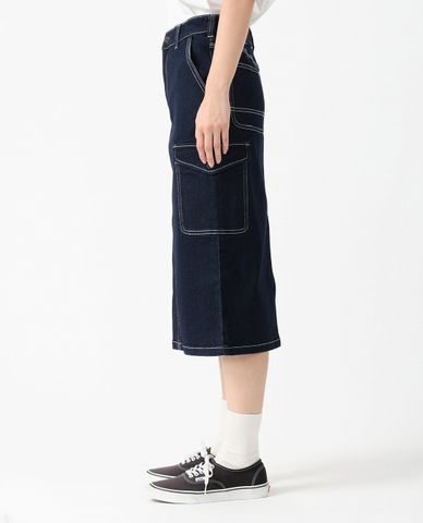  DICKIES - Chân váy denim phom chữ A phối túi 