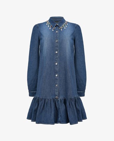  PINKO - Đầm sơ mi denim đuôi cá 