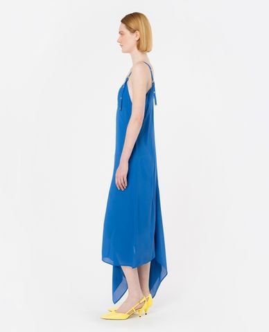  PINKO - Đầm hai dây midi cổ V xẻ sâu cá tính Annona 