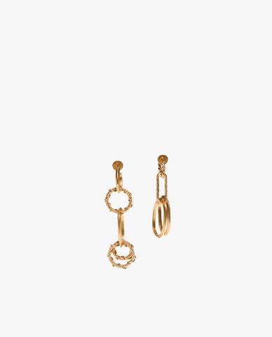  DSQUARED2 - Khuyên tai nữ chuỗi dài thiết kế bất đối xứng độc đáo 