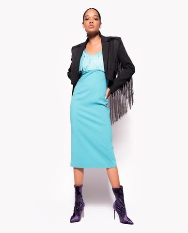  PINKO - Đầm trễ vai midi LA Carlota 