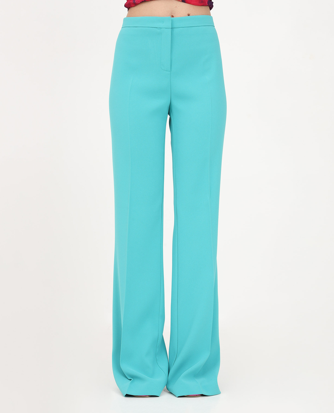 PINKO - Quần nữ ống loe lưng cao Hulka