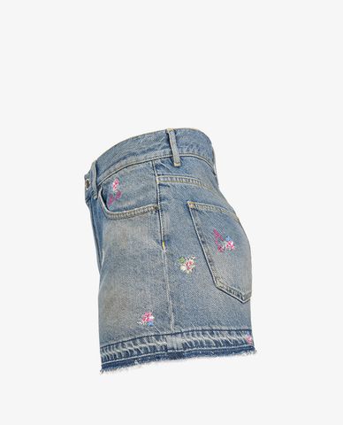  PINKO - Quần shorts nữ denim lưng cao Gina 