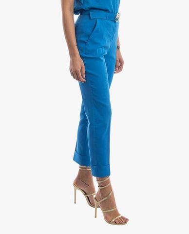  PINKO - Quần nữ ống đứng phối khóa Plaza 