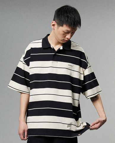  DICKIES - Áo polo nam tay ngắn kẻ sọc ngang trẻ trung 