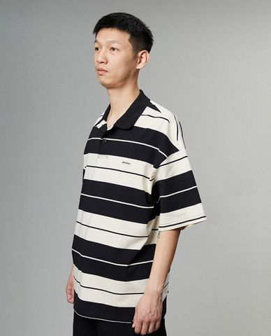  DICKIES - Áo polo nam tay ngắn kẻ sọc ngang trẻ trung 