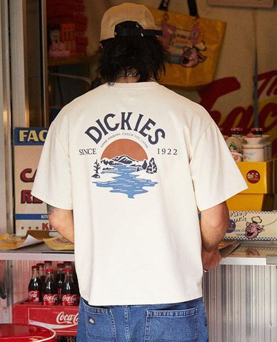  DICKIES - Áo thun unisex cổ tròn tay ngắn Heavy Jersey Graphic 