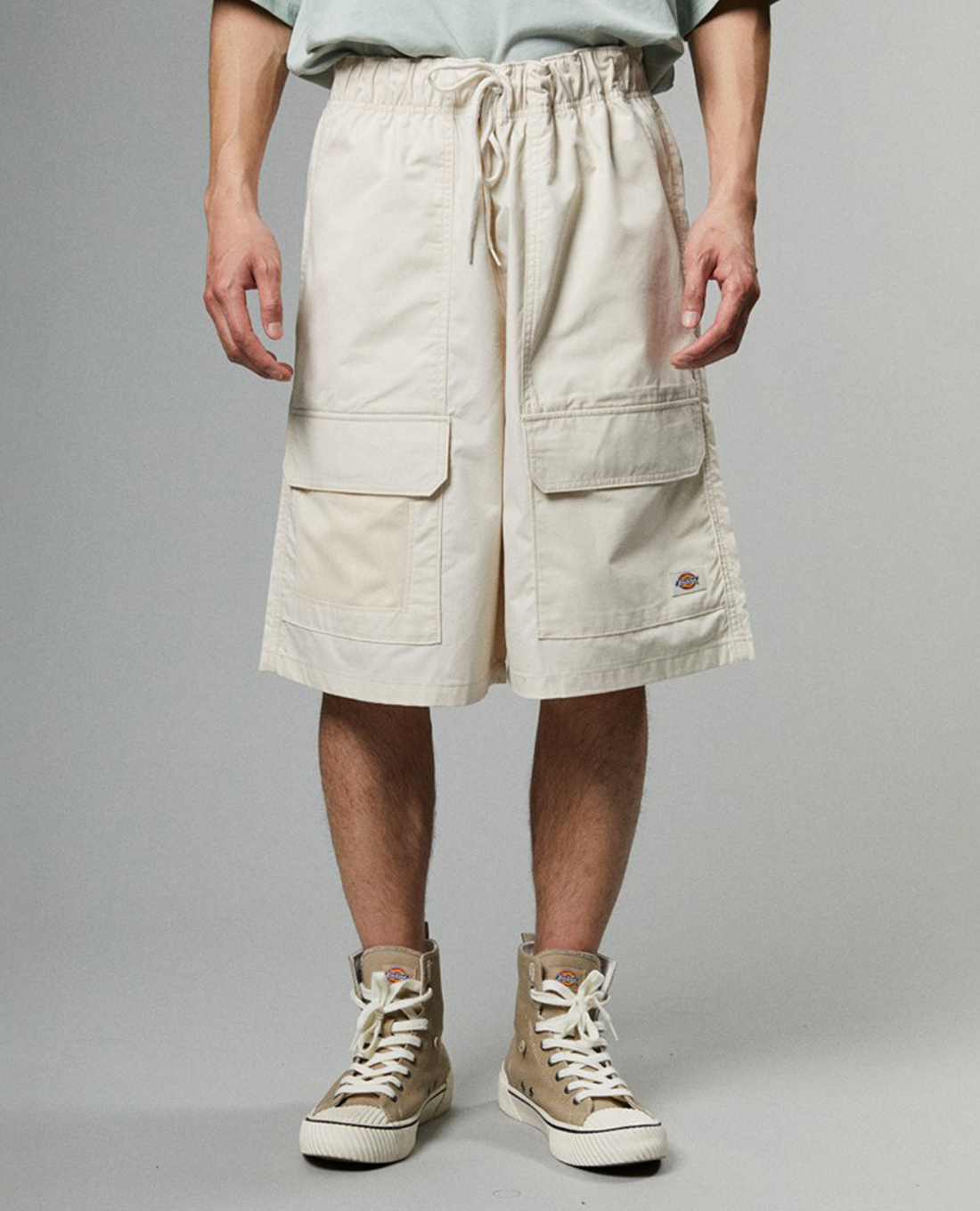 DICKIES - Quần short nam ống rộng lưng thun Fishersville Cargo