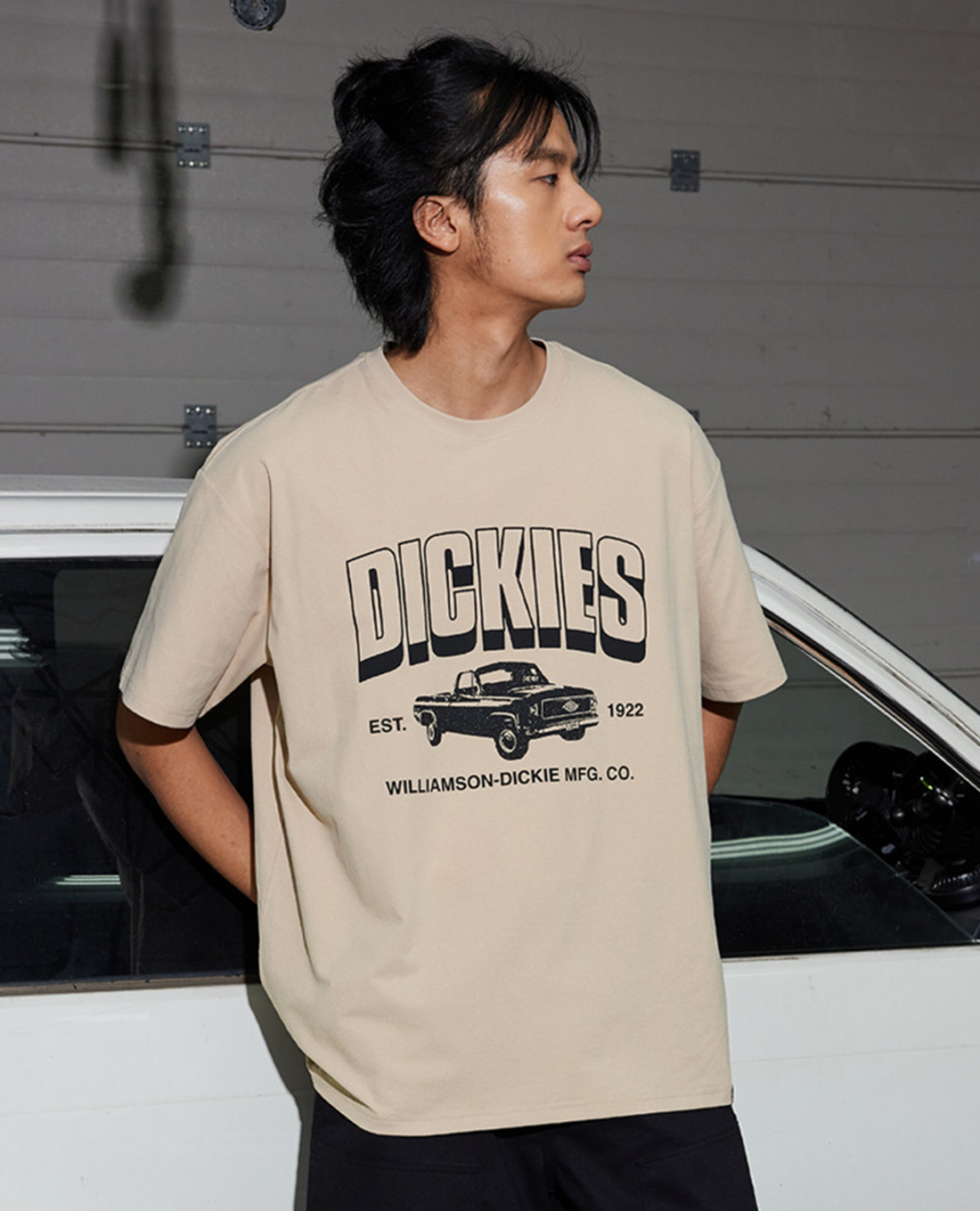 DICKIES - Áo thun nam cổ tròn tay ngắn hiện đại