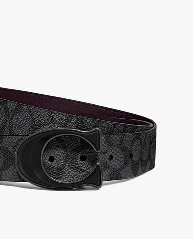  COACH - Thắt lưng nam bản vừa Signature Buckle 