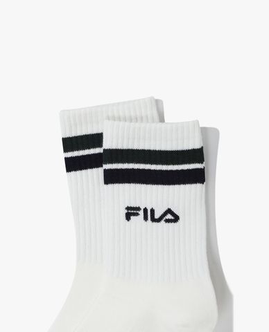  FILA - Vớ cổ cao unisex kẻ sọc thời trang 