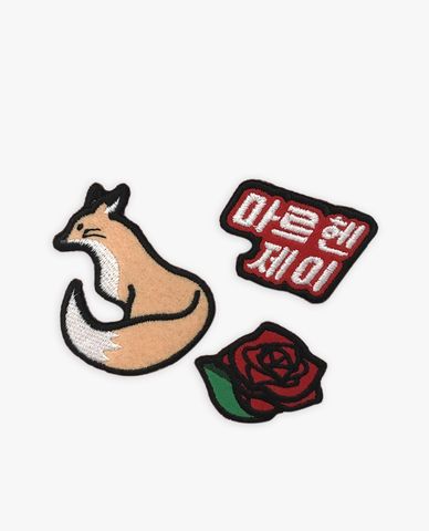  Marhen.J - Set huy hiệu cài túi xách Wappen Animal 