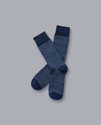  CHARLES TYRWHITT - Vớ cổ cao nam thời trang Multi Spot 